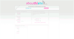 Desktop Screenshot of abouthisite.com